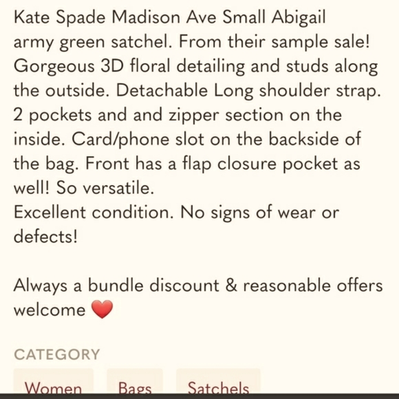 KATE SPADE | green and black floral purse - Picture 3 of 9